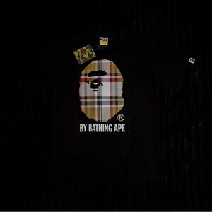 BAPE A Bathing Ape Check by Bathing Tee